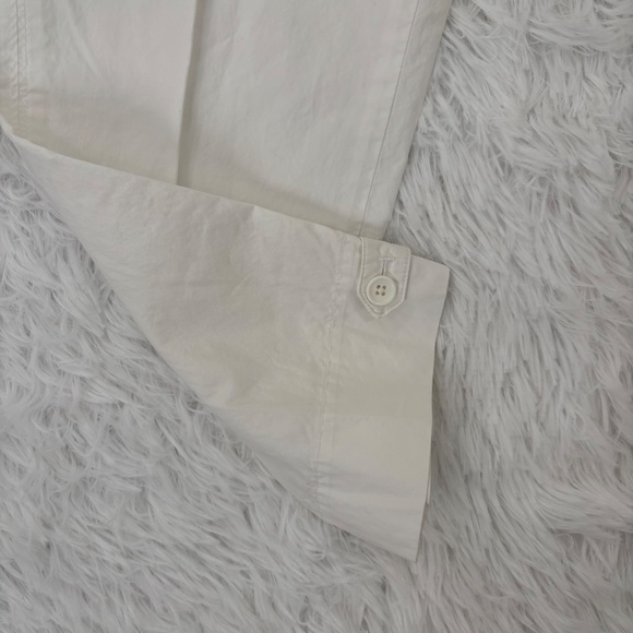 Talbots White Cargo Style Ankle Pants Size‎ 8 - Picture 2 of 8